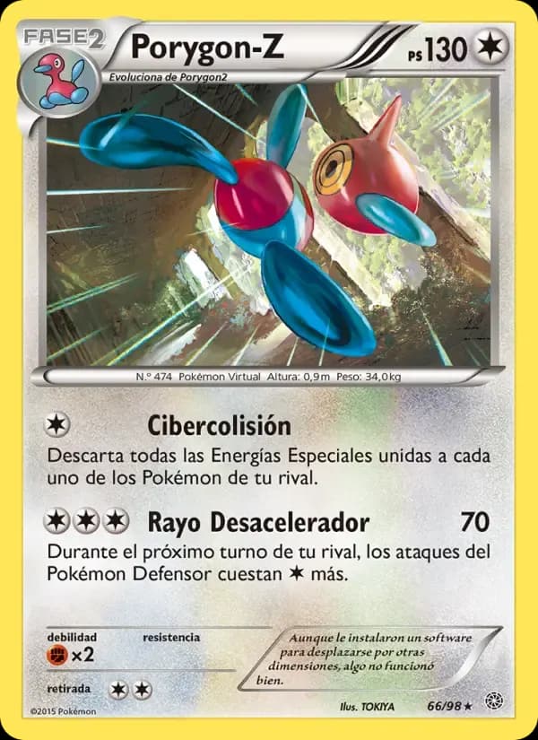 Porygon-Z — Antiguos Orígenes 66 Spanish Pokémon card