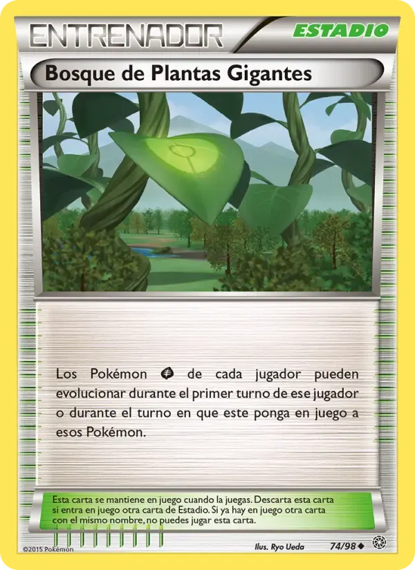 Bosque de Plantas Gigantes — Antiguos Orígenes 74 Spanish Pokémon card