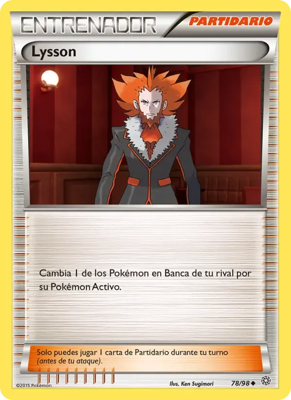 Lysson — Antiguos Orígenes 78 Spanish Pokémon card