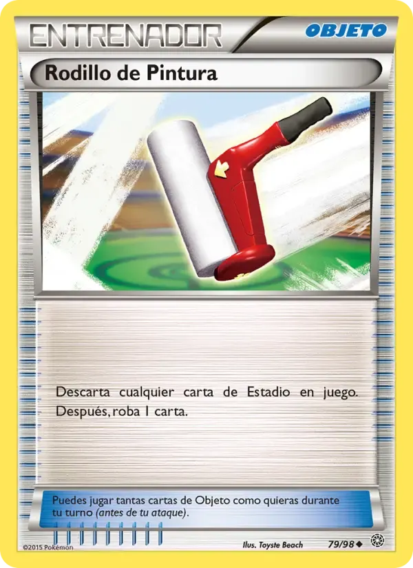 Rodillo de Pintura — Antiguos Orígenes 79 Spanish Pokémon card