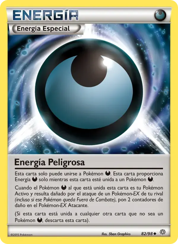 Energía Peligrosa — Antiguos Orígenes 82 Spanish Pokémon card