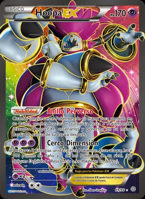 Hoopa EX — Antiguos Orígenes 89 Spanish Pokémon card
