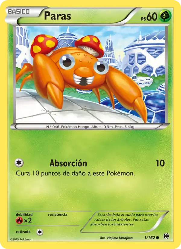 Paras — Turbo Impulso 1 Spanish Pokémon card