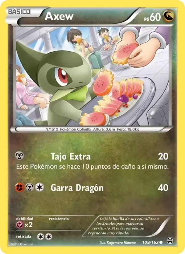 Axew — Turbo Impulso 109 Spanish Pokémon card