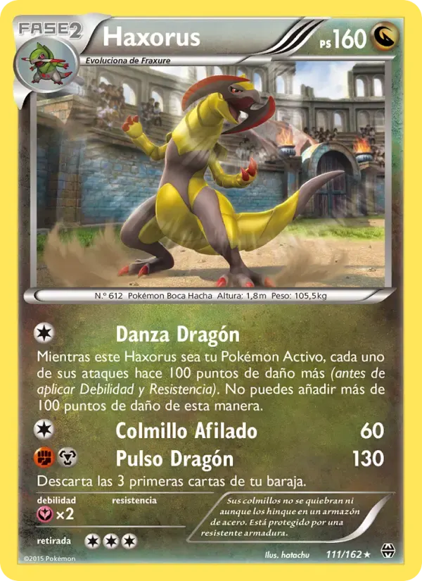 Haxorus — Turbo Impulso 111 Spanish Pokémon card