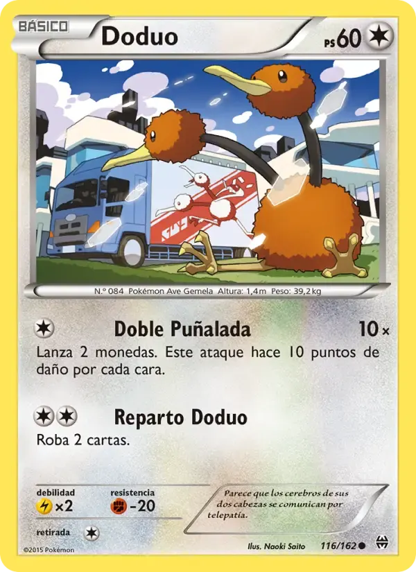 Doduo — Turbo Impulso 116 Spanish Pokémon card