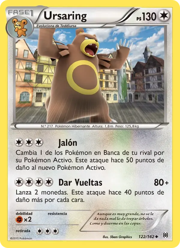 Ursaring — Turbo Impulso 122 Spanish Pokémon card