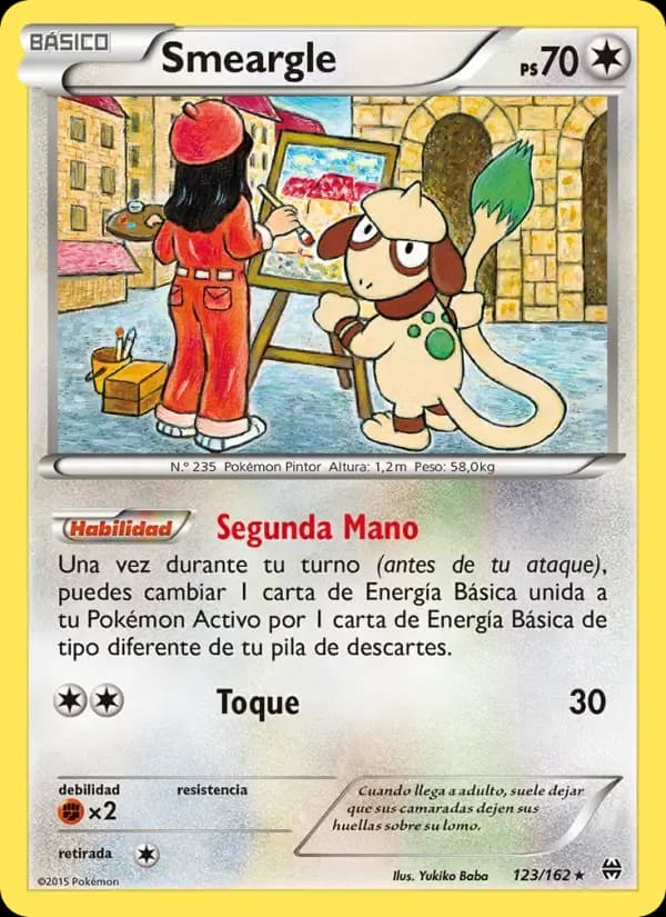 Smeargle — Turbo Impulso 123 Spanish Pokémon card
