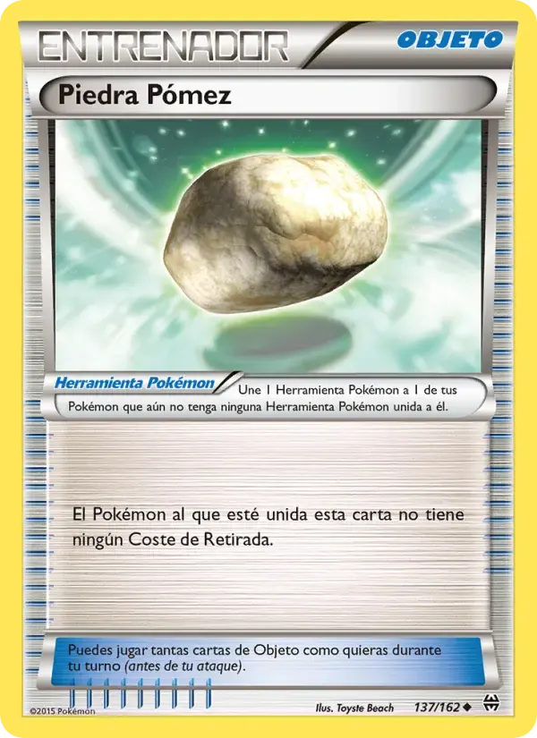 Piedra Pómez — Turbo Impulso 137 Spanish Pokémon card