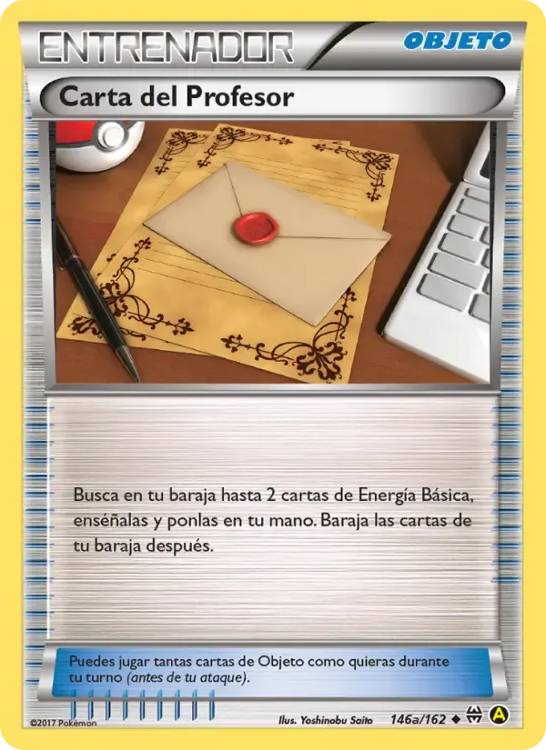 Carta del Profesor — Turbo Impulso 146a Spanish Pokémon card