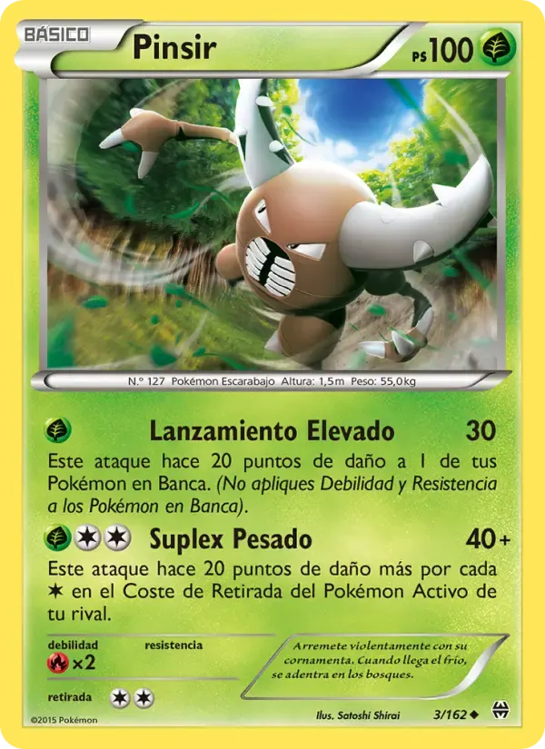 Pinsir — Turbo Impulso 3 Spanish Pokémon card