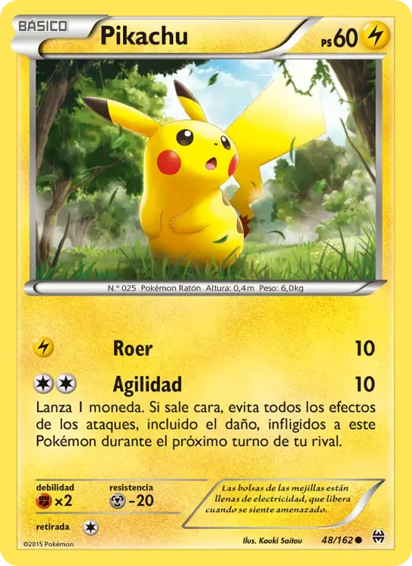 Pikachu — Turbo Impulso 48 Spanish Pokémon card