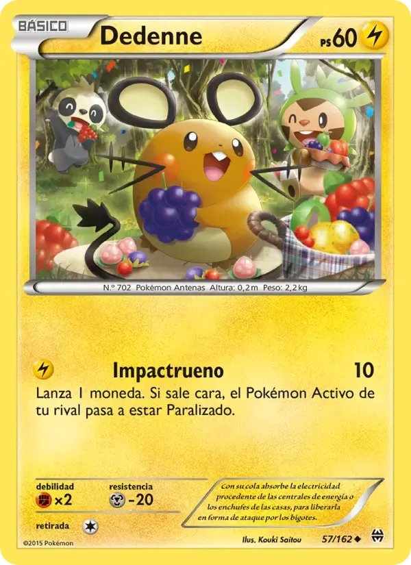 Dedenne — Turbo Impulso 57 Spanish Pokémon card