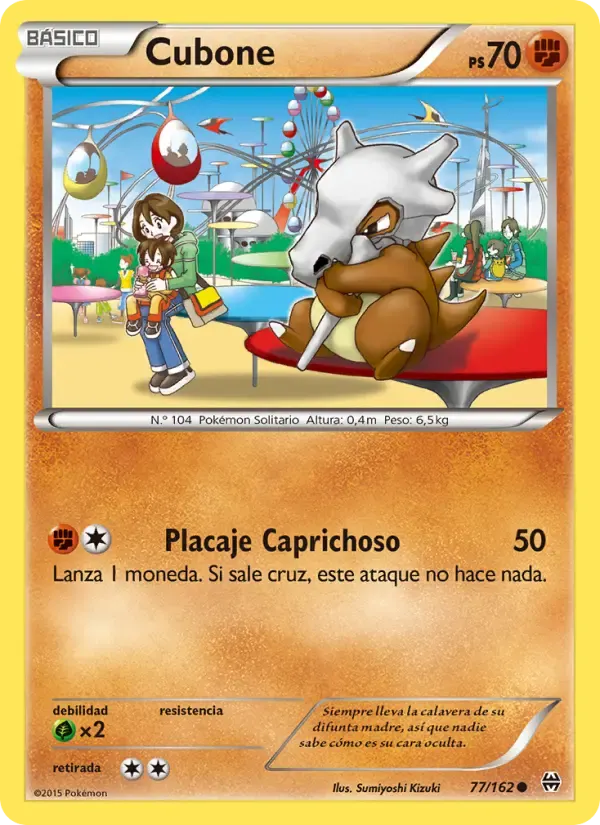 Cubone — Turbo Impulso 77 Spanish Pokémon card