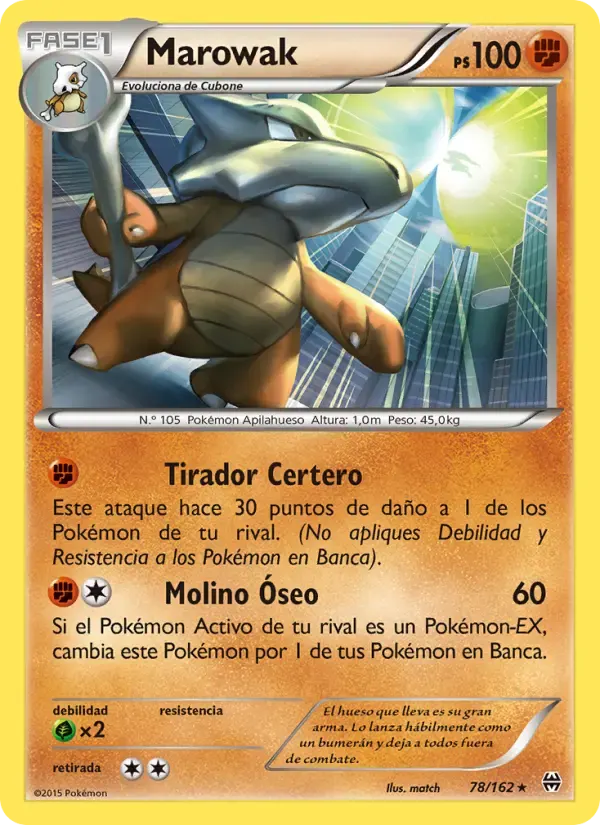 Marowak — Turbo Impulso 78 Spanish Pokémon card