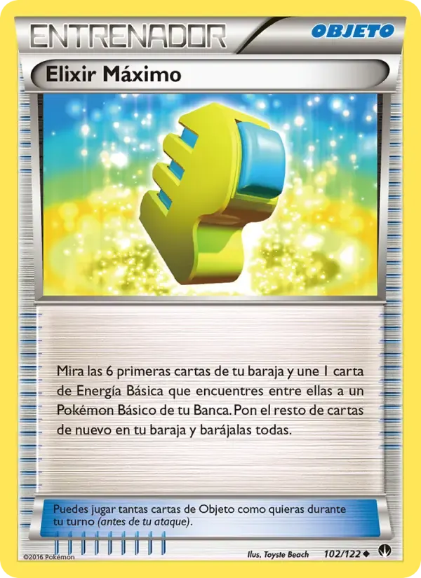 Elixir Máximo — TURBOLímite 102 Spanish Pokémon card