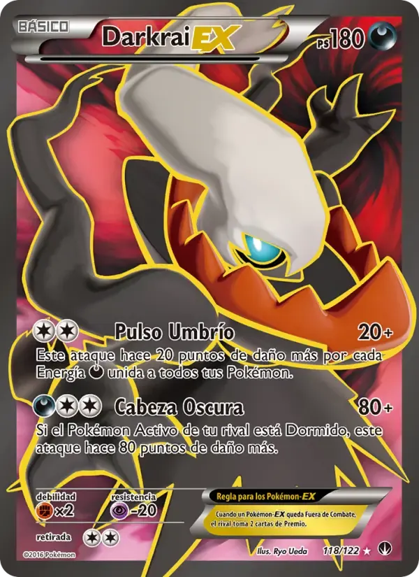Darkrai EX — TURBOLímite 118 Spanish Pokémon card