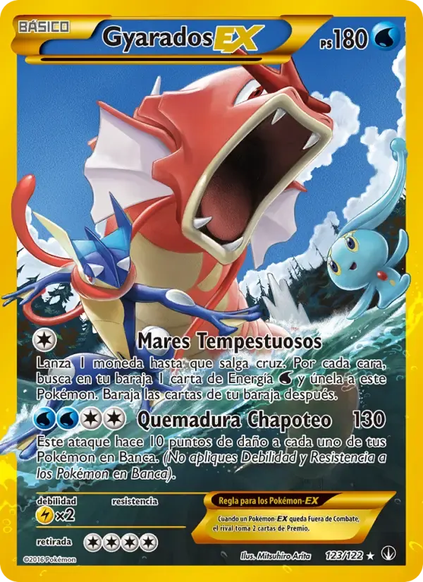 Gyarados EX — TURBOLímite 123 Spanish Pokémon card