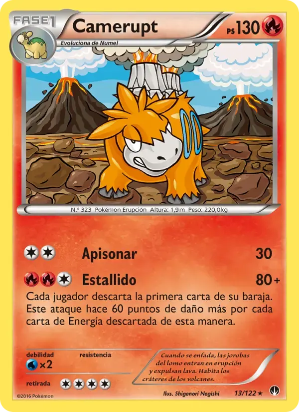 Camerupt — TURBOLímite 13 Spanish Pokémon card