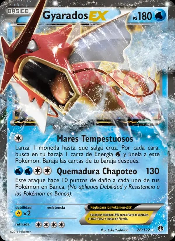 Gyarados EX — TURBOLímite 26 Spanish Pokémon card
