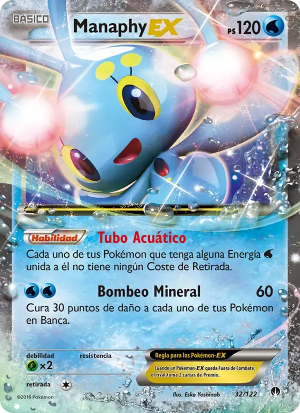 Manaphy EX — TURBOLímite 32 Spanish Pokémon card