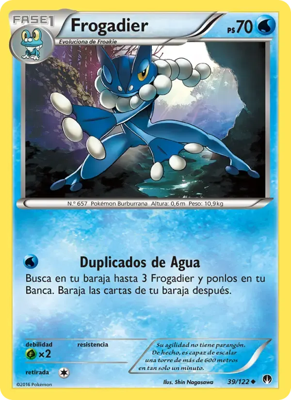 Frogadier — TURBOLímite 39 Spanish Pokémon card