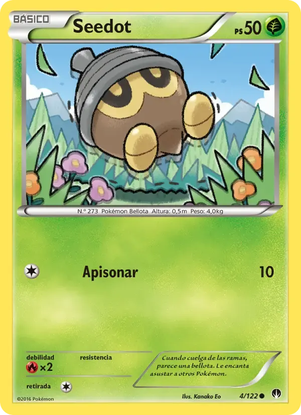 Seedot — TURBOLímite 4 Spanish Pokémon card