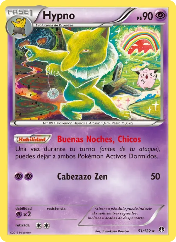 Hypno — TURBOLímite 51 Spanish Pokémon card