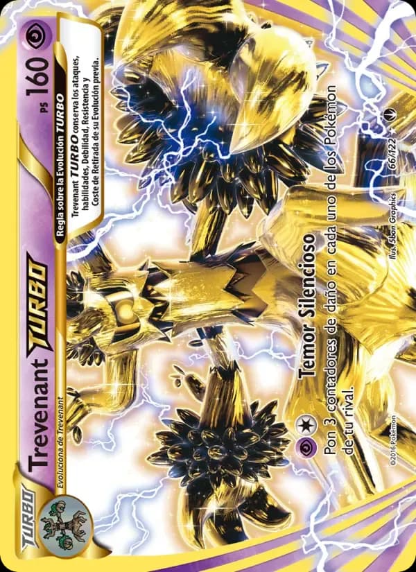 Trevenant TURBO — TURBOLímite 66 Spanish Pokémon card