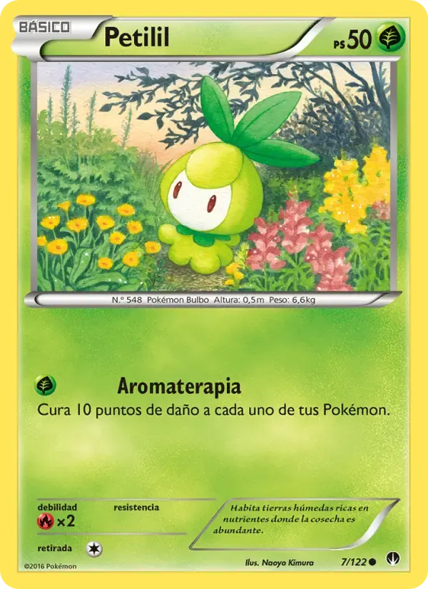 Petilil — TURBOLímite 7 Spanish Pokémon card