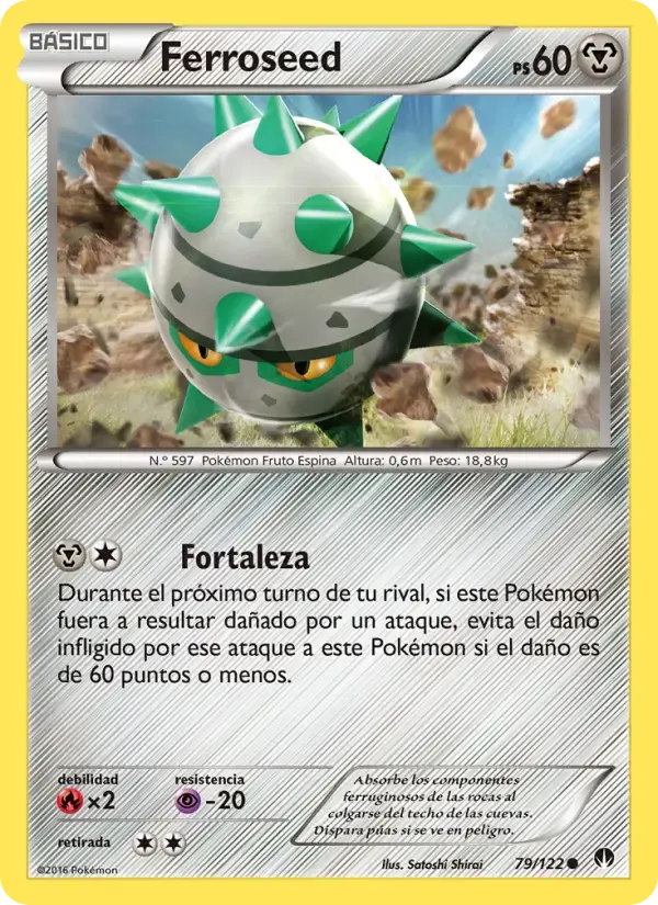 Ferroseed — TURBOLímite 79 Spanish Pokémon card
