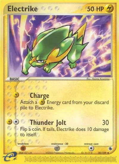 Electrike — Ruby & Sapphire 30 Pokémon card