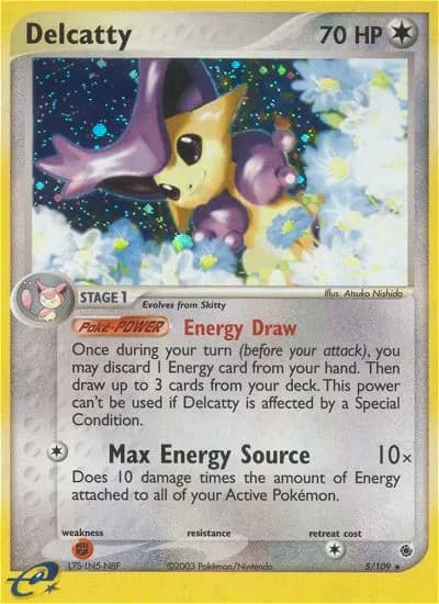 Delcatty — Ruby & Sapphire 5 Pokémon card