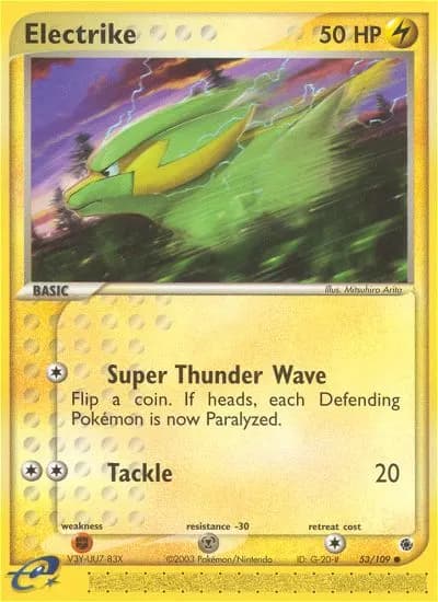 Electrike — Ruby & Sapphire 53 Pokémon card