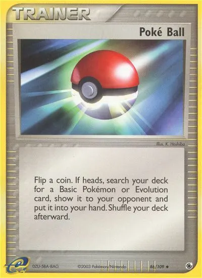 Poké Ball — Ruby & Sapphire 86 Pokémon card
