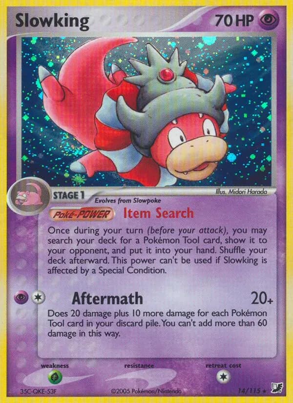 Laschoking — EX Verborgene Mächte 14 German Pokémon card