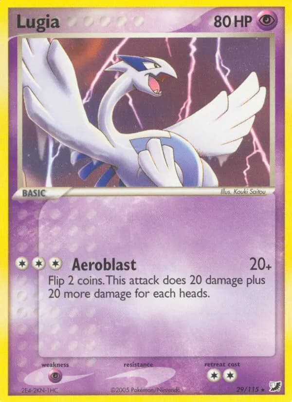 Lugia — Unseen Forces 29 Pokémon card