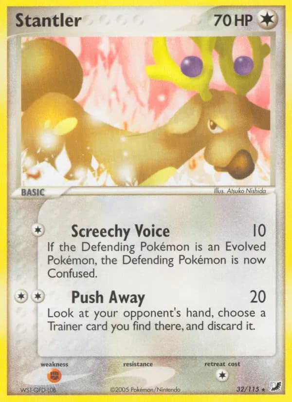 Stantler — Unseen Forces 32 Pokémon card