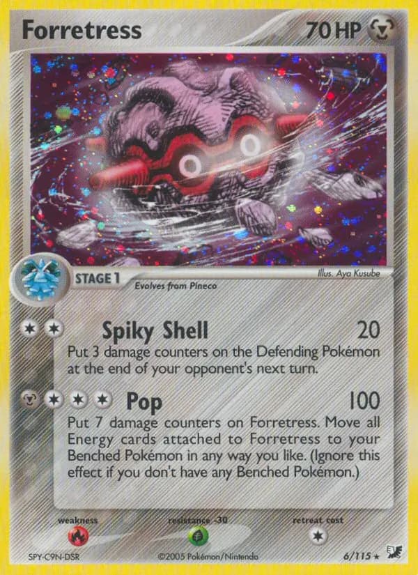 Forretress — Unseen Forces 6 Pokémon card
