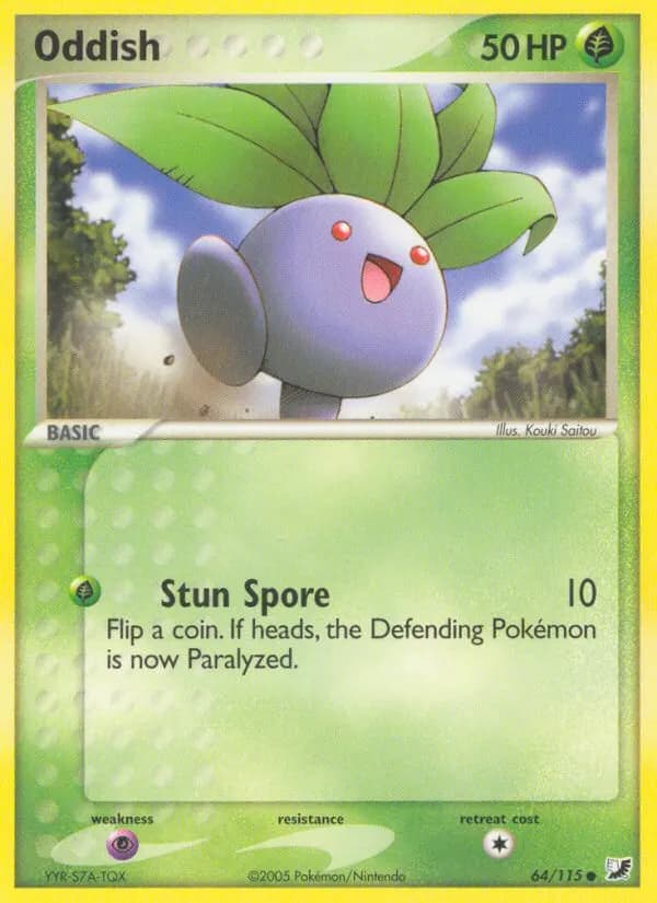 Oddish — Unseen Forces 64 Pokémon card