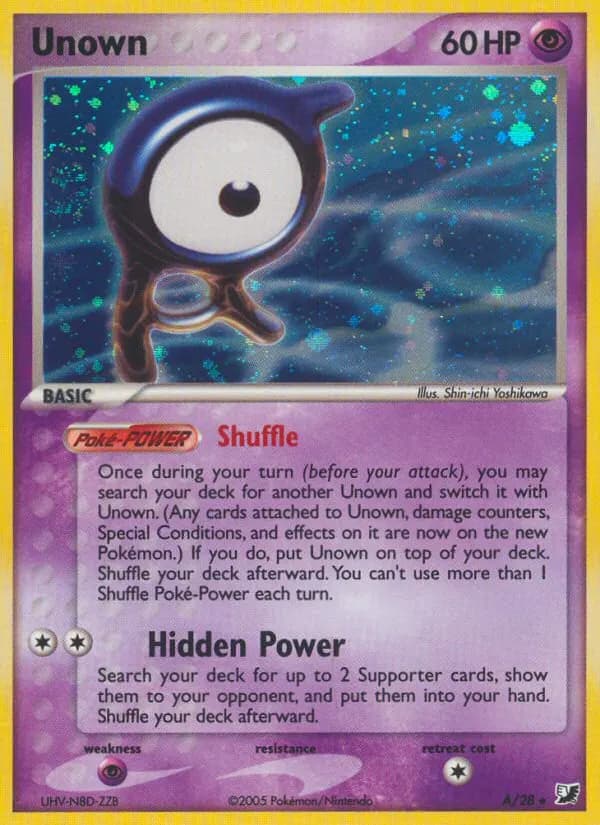 Unown — Unseen Forces A Pokémon card