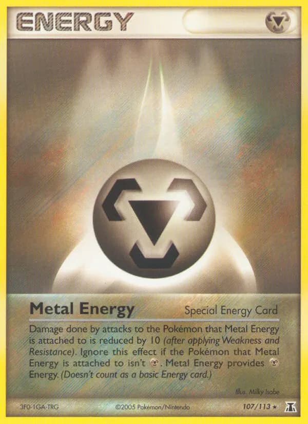 Metallenergie — EX Delta Species 107 German Pokémon card