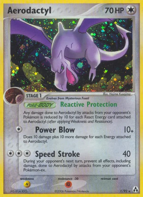 Aerodactyl — EX Legend Maker 1 German Pokémon card