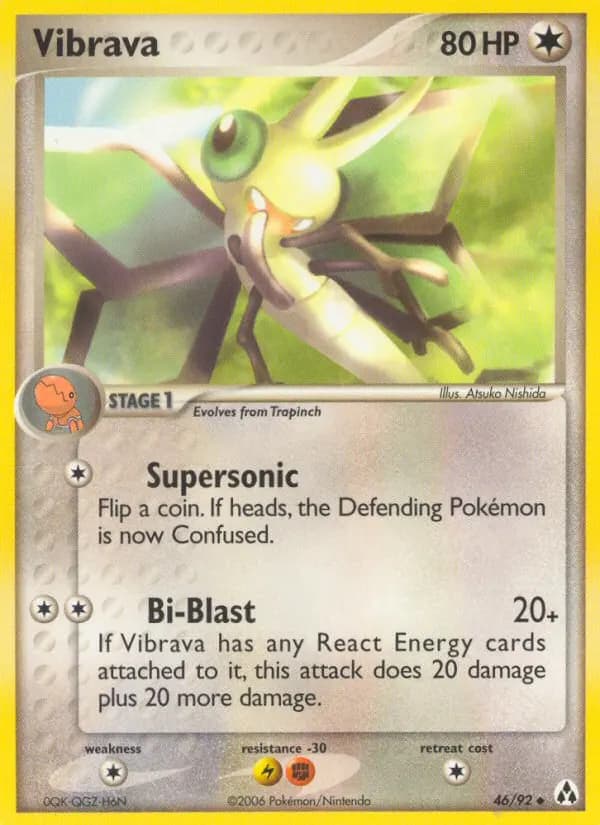 Vibrava — Legend Maker 46 Pokémon card