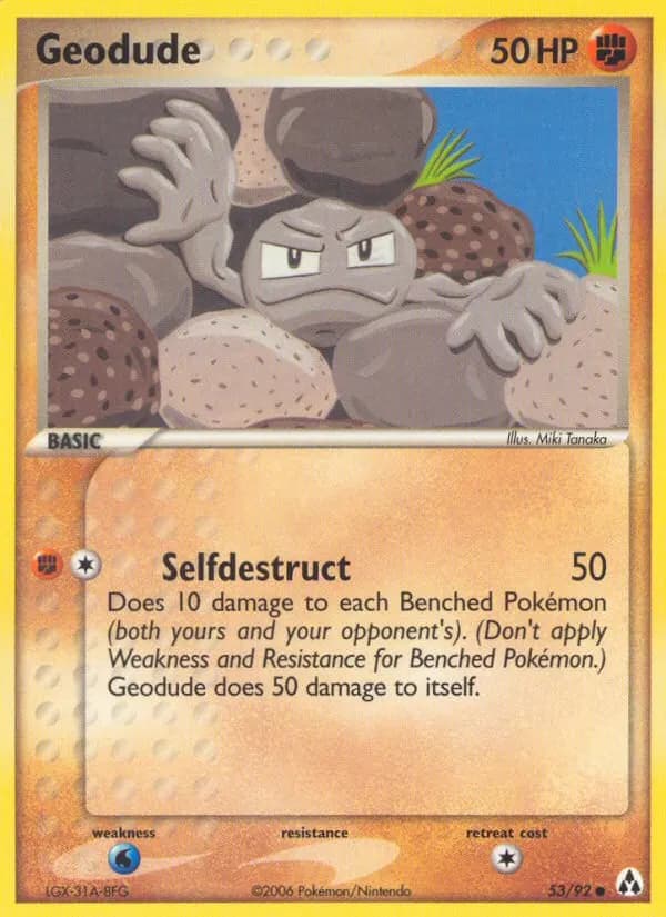 Kleinstein — EX Legend Maker 53 German Pokémon card