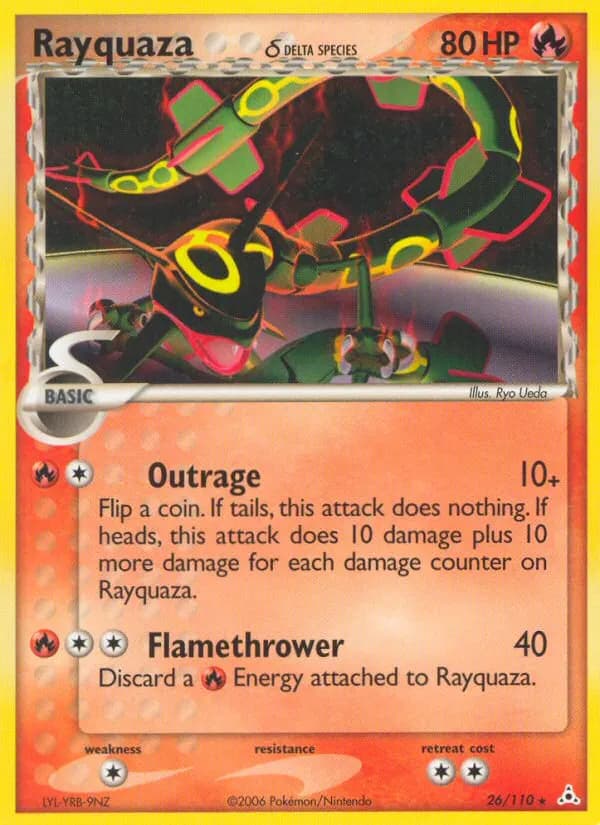 Rayquaza δ — Holon Phantoms 26 Pokémon card
