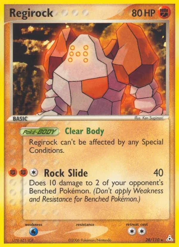 Regirock — Holon Phantoms 28 Pokémon card
