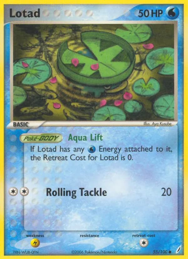 Lotad — Crystal Guardians 55 Pokémon card