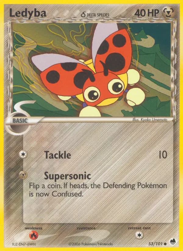 Ledyba δ — Dragon Frontiers 53 Pokémon card