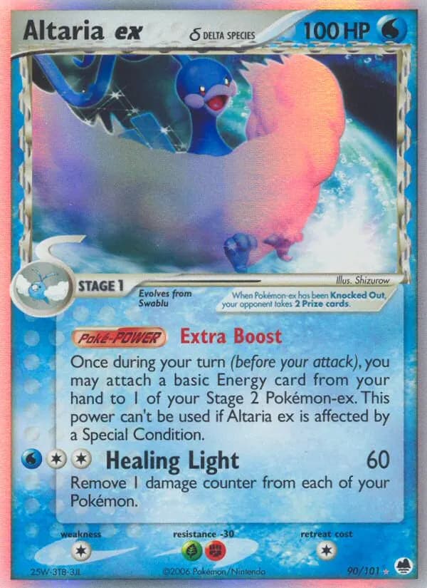 Altaria-ex δ — EX Dragon Frontiers 90 German Pokémon card